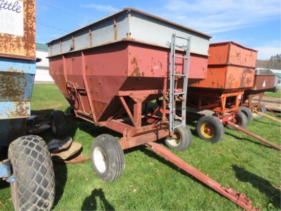GRAVITY WAGON ON RUNNING GEAR EXTENABLE TONGUE
