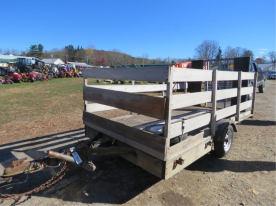 2004 TRAILER WITH WOOD SIDES,