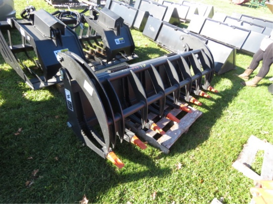 GREAT BEAR SKIDSTEER 72" HEAVY DUTY DOUBLE CYCLINDER LOG/BRUSH GRAPPLE