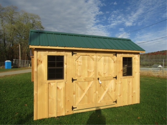 8X12 SALT BOX UNSTAINED SHED