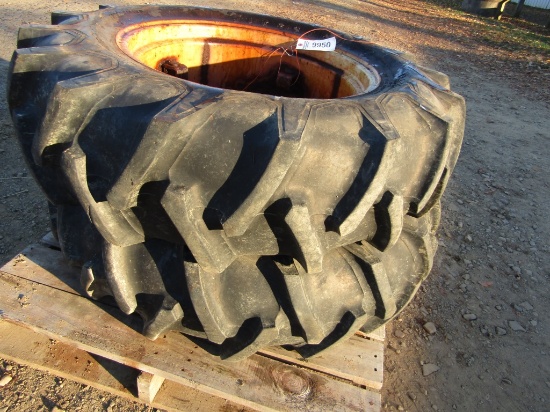 FIRESTONE 12.4-24 ON RIMS SET OF 2