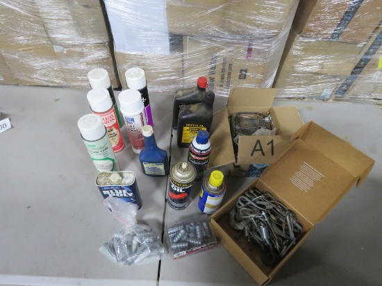 GROUP- HINGES, HOOKS, CABLE, LOG SCREW SHIELDS