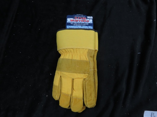 JOB BUSTERS PILE LINED GOLDEN LEATHER GLOVES