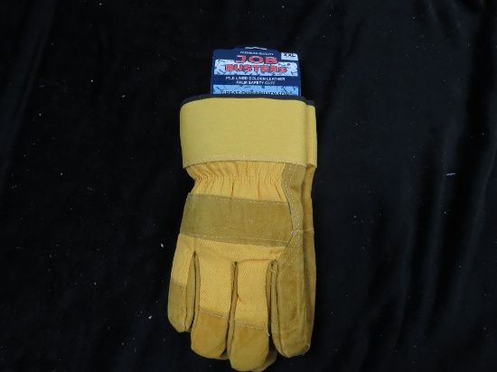 JOB BUSTERS PILE LINED GOLDEN LEATHER GLOVES
