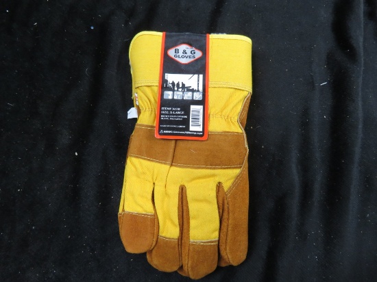 B&G BROWN SPLIT COWHIDE GLOVE