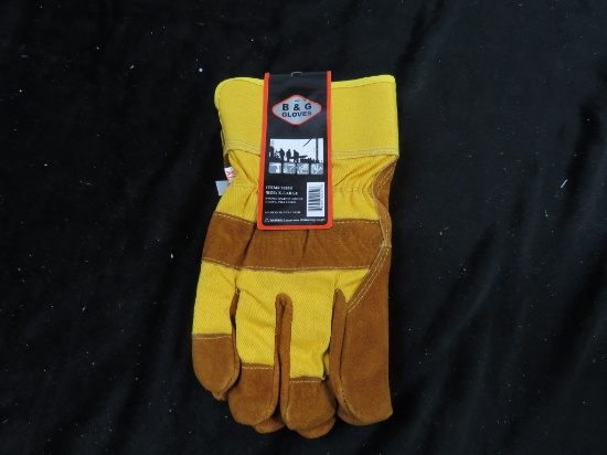 B&G BROWN SPLIT COWHIDE GLOVE