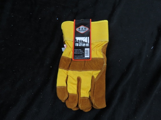 B&G BROWN SPLIT COWHIDE GLOVE