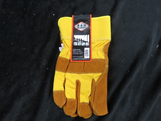 B&G BROWN SPLIT COWHIDE GLOVE