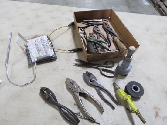 TOOLS- PIERS, SCISSORS, AND MORE