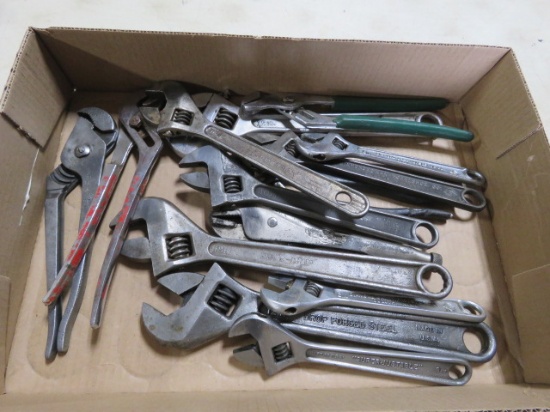 CRESENT WRENCHES, PLIERS