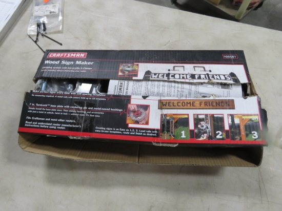 CRAFTSMAN WOOD SIGN MAKER