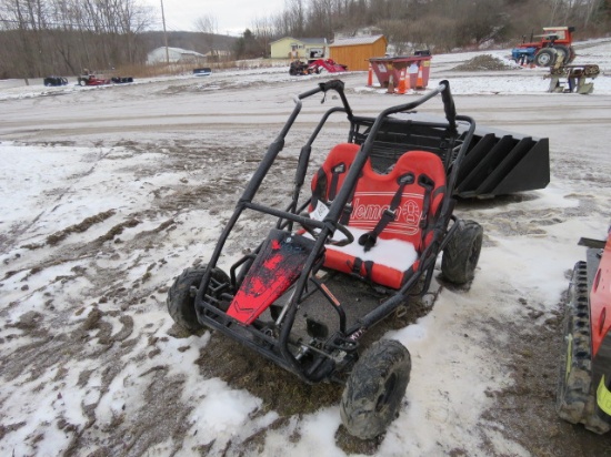 COLEMAN GO CART RUNS DRIVES AND OPERATES