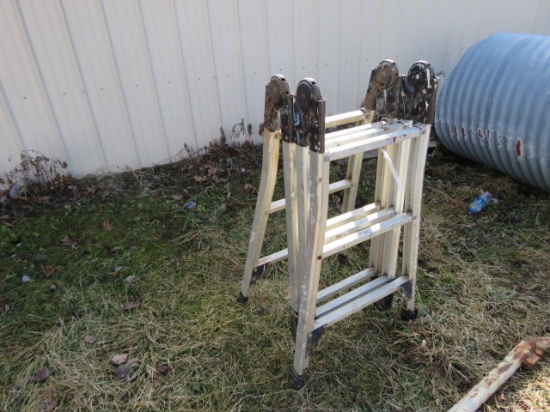 FOLD UP EXTENSION LADDER