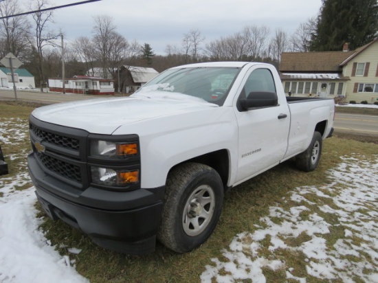2014 CHEVY SILVERADO WHITE 2WD