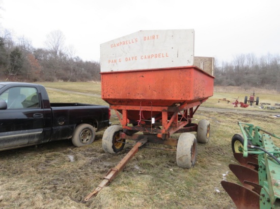 KILLBROS GRAVITY WAGON WITH ELECTRIC RUNNING GEAR WITH EXTENSION TONGUE