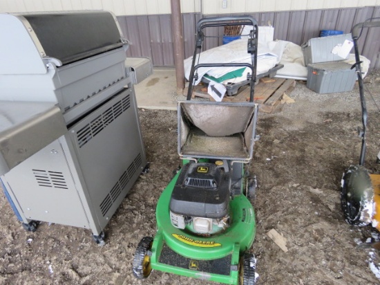 JOHN DEERE JX75 WALK BEHIND PUSH MOWER WITH GRASS CATCHER
