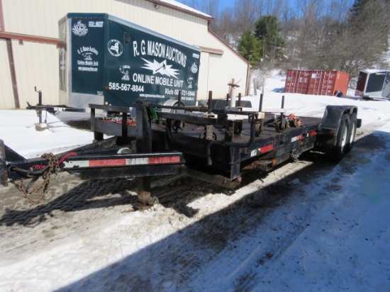 2007BB TRAILER TILT DECK HAS NEW BEARING TIRES AND BRAKES