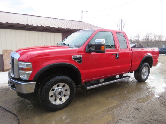 2009 FORD F350 SUPER DUTY EXT CAB 4X4 XLT LARIAT TITLE MV50