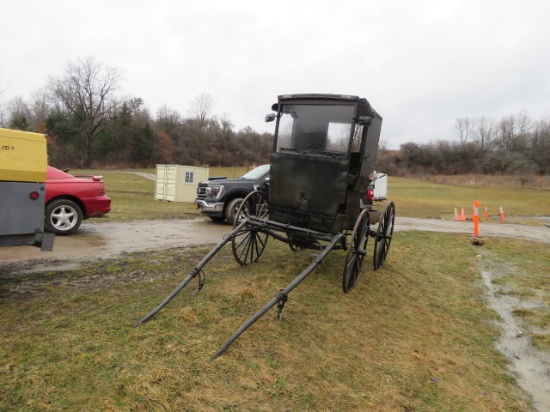 HORSE DRAWN AMISH BUGGY PICKUP WITH PHIL