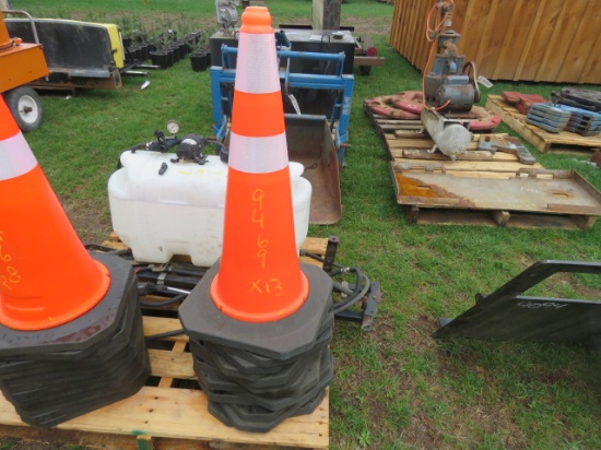 ORANGE CAUTION CONES