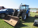 NEW HOLLAND TS110 TRACTOR W/QUICKIE 640 LOADER