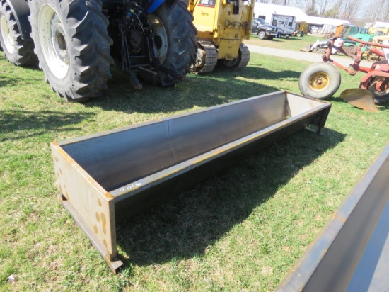10FT CUSTOM MADE METAL FEED TROUGH