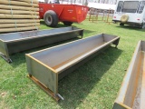 10FT CUSTOM MADE METAL FEED TROUGH