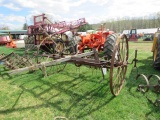 OLD MECHANICAL WHEEL DRIVEN TEDDER