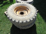 2 BR GOODRICH 7.50-16 TIRES ON RIMS