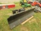 SKIDSTEER ATTACH 7FT PLOW WITH HYDRAULIC ANGLE