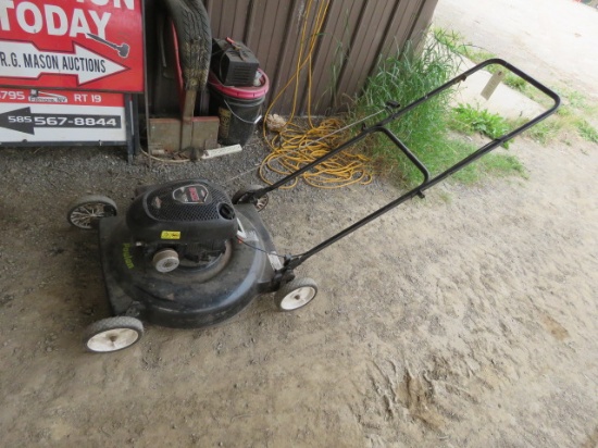 POULAN PUSH MOWER NOT CURRENTLY RUNNING PER CONSIGNER