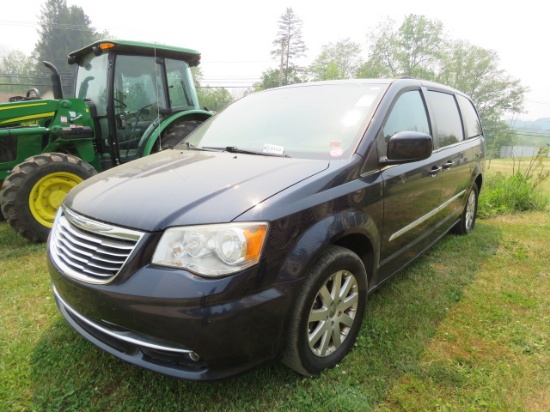 2013 CHRYSLER TOWN & COUNTRY VAN BLUE 153819 MILES