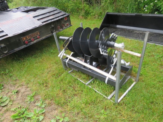 NEW JCT POST HOLE DIGGER SKIDSTEER ATTACHMENT WITH