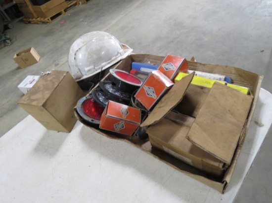 BOX MISC- LIGHTS & SMALL ENGINE PARTS