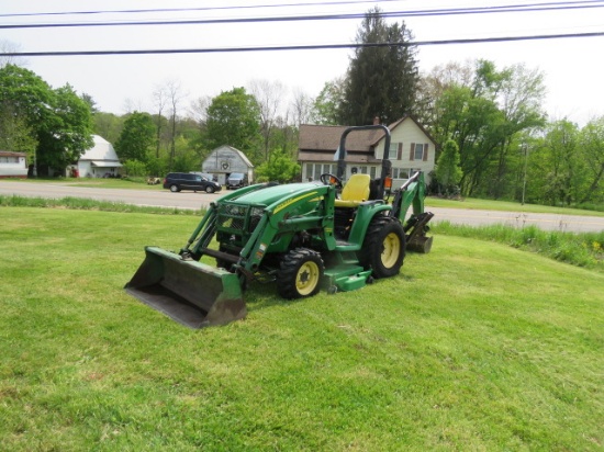 JOHN DEERE 3520 TRACTOR LOADER BACKHOE 300CX LOADER, 485 BACKHOE