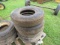 4 MICHELIN 8.25-15 TIRES FOR LOW BOY TRAILER