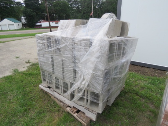 PALLET OF CINDER BLOCKS