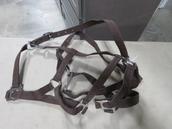 2 BROWN HALTERS