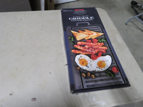 NEW LOUISANA GRILL CAST IRON GRIDDLE