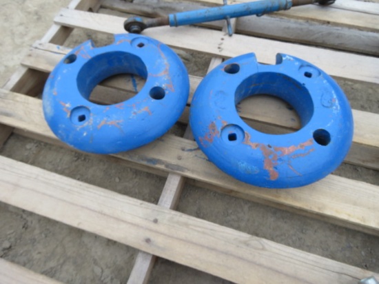 FORD LAWN TRACTOR REAR WHEEL WEIGHTS BLUE