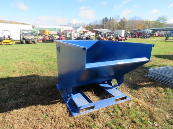 KC 2 CUBIC YARD SELF DUMPING HOPPER WITH SAFETY CHAIN