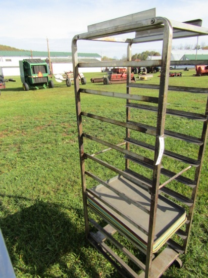 BAKERS CART WITH TRAYS