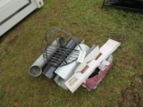 STOVE PIPE, METAL POT RACK