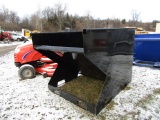 KC BLACK SKIDSTEER DUMPING HOPPER
