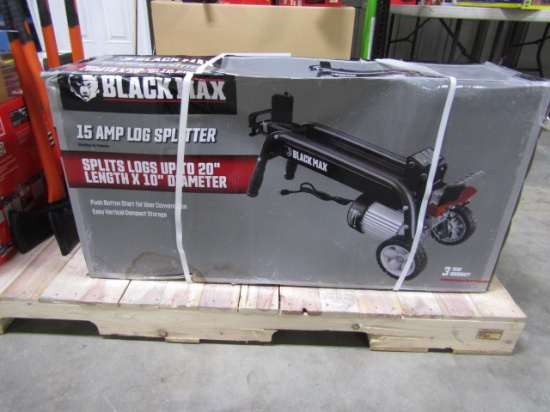 NEW BLACK MAX 15 AMP LOG SPLITTER