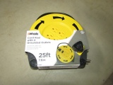 NEW WOODS CORD REEL WITH 4 GROUNDED OUTLETS 25FT