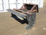 6FT NEW TIRE SCRAPER SKIDSTEER ATTACH WITH BALL HITCH