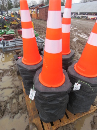 NEW PLASTIC TRAFFIC CONES - THIS IS 20 TIMES THE