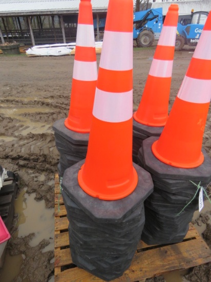 NEW PLASTIC TRAFFIC CONES - THIS IS 20 TIMES THE