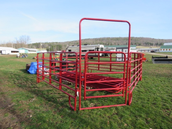 NEW CATTLE CORRAL 10 12FT RAISED PANEL GATES AND